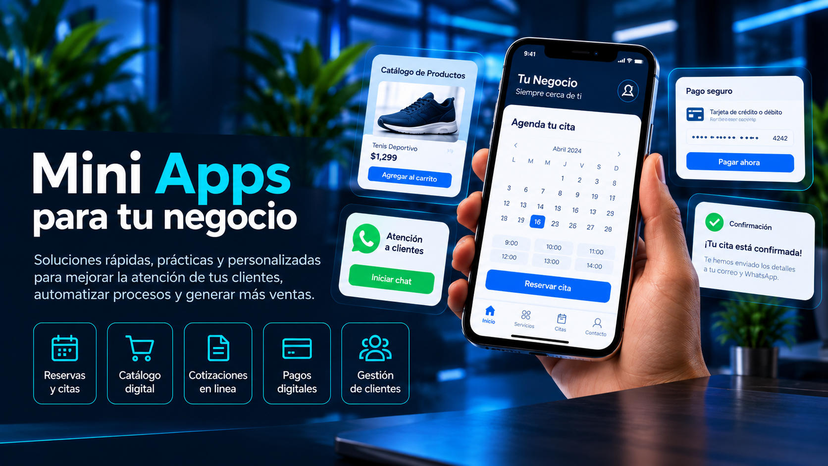 Mini Apps para tu Negocio - Soluciones Digitales PCSEI